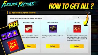 HOW TO GET MIDAS TOUCH TAP EFFECT IN BGMI | HOW TO GET MILLIONAIRE CHECK IN BGMI | FORTUNE REFINER 