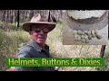 Helmets, Buttons & Dixies. WW2 Relics With Garrett AT Pro/AT Max.