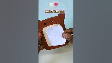 Cute Diy Note Pad 🗒️💗 #diynotepad #notepad #simplecraft #3dcrafts #mahicraftyworld 💙💎