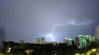 Storm Lightning Night Time Lapse GoPro Hero 4 Black 2015/07