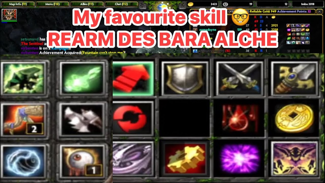 Bộ skill cực kì ưa thích - Rearm Destroy | Dota Imba Legend 2018 #dotaimba #aomacanada #imba 