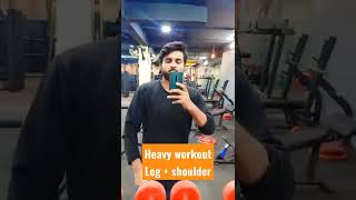 एसे Body बनती है Gym मैं ??( Leg + shoulder )views gym shorts short