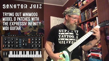 Trying Minimoog Model D App Patches With the Expressiv Infinity Midi Guitar
