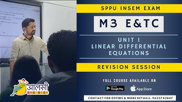 SPPU INSEM M3: A Step-by-Step Revision of Linear Differential Equations | Masterclass 🔥 | Rounak Sir