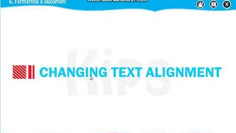 Std IV Lesson 6 Formatting a Document Part-2