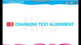 Std IV Lesson 6 Formatting a Document Part-2