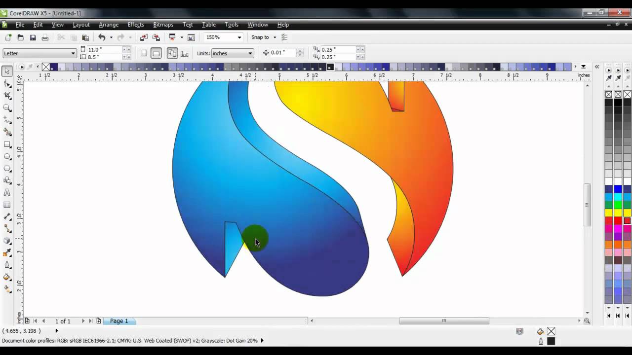 CorelDraw X5 Turorial Simple 3D Sphere Logo YouTube