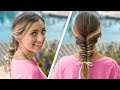 Brooklyn’s EASY Ribbon Fishtail Braid | DIY Summer Hairstyle