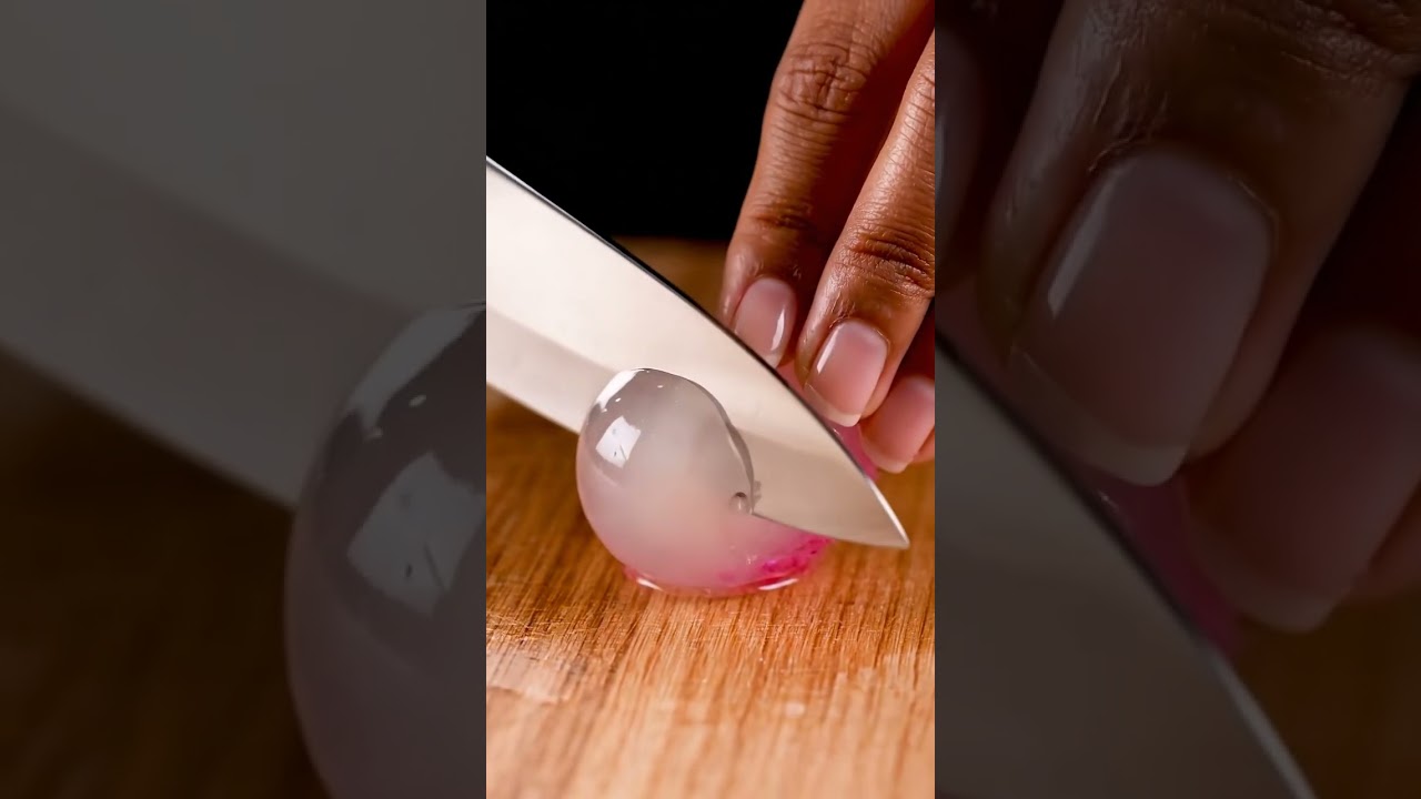 Satisfying Jelly Glass Lychee Slice ASMR 🌸