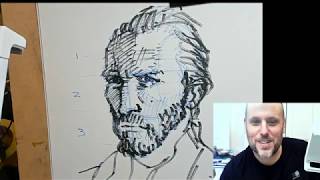 How to Draw Vincent Van Gogh using the Loomis Method