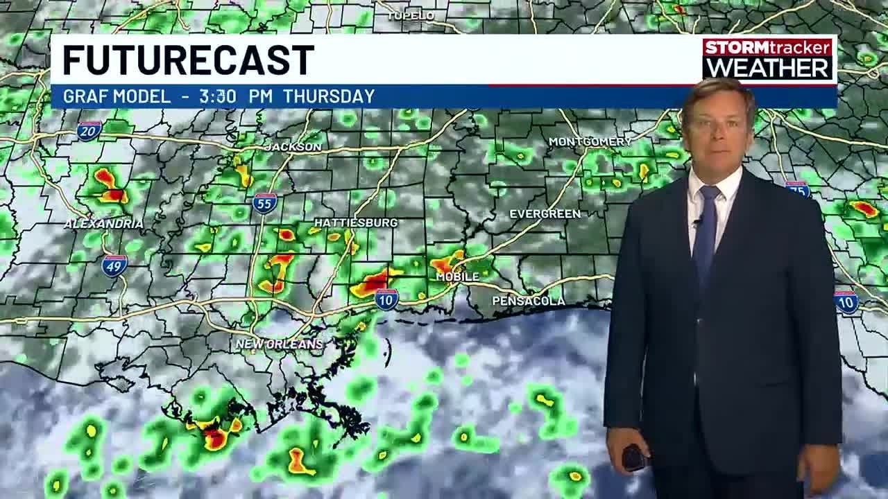 More showers and storms likely on Thursday and into weekend - YouTube