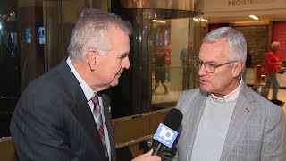 Jim Tressel on Ohio State and Notre Dame facing off in the CFP national championship game