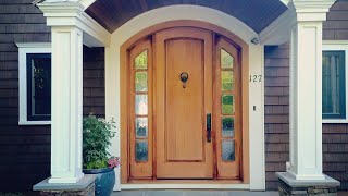 Staining a mahogany front door