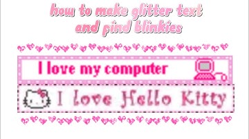 how to make: glitter text and find dividers for tumblr posts
