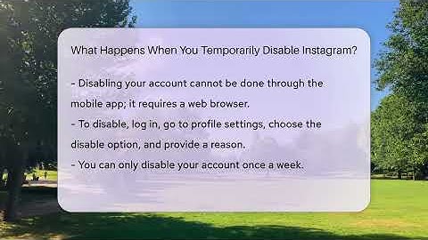 What Happens When You Temporarily Disable Instagram? - Everyday-Networking