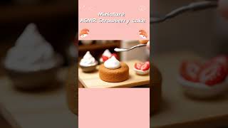 ASMR Miniature Kitchen | Making Mini Strawberry Shortcake 🍓 Tiny Dessert Cooking