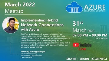 Implementing Hybrid Network Connections with Azure | March 2022