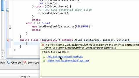 Android Application Development Tutorial   101   Async Task class to load stuff   YouTube