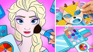 Realizăm o trusă cu produse de înfrumusețare din hârtie pentru Elsa || Transformare DIY distractivă!