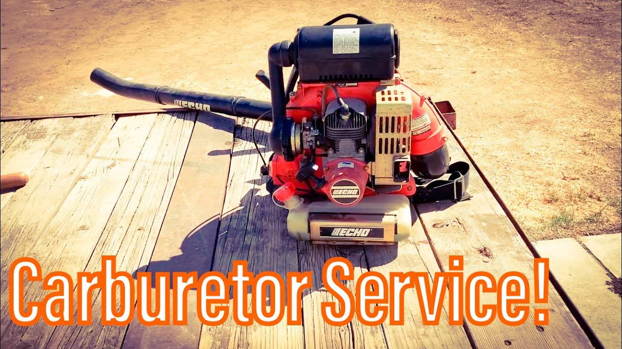 Echo PB411 Backpack Blower Carburetor Service YouTube