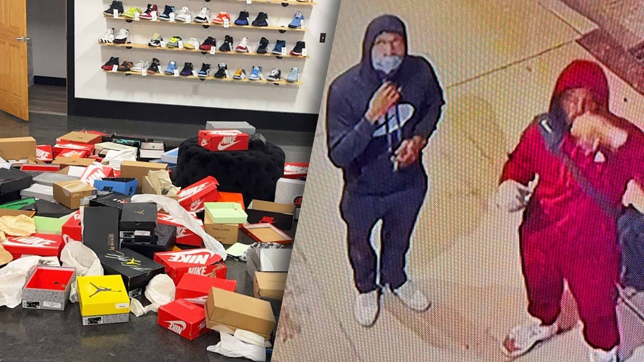 Burglar take off with 100 right shoes from store