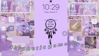 aesthetic iOS 15.2.1 TUTORIAL 🕊| how to customize your iphone 11 pro max (lavender theme) screenshot 5