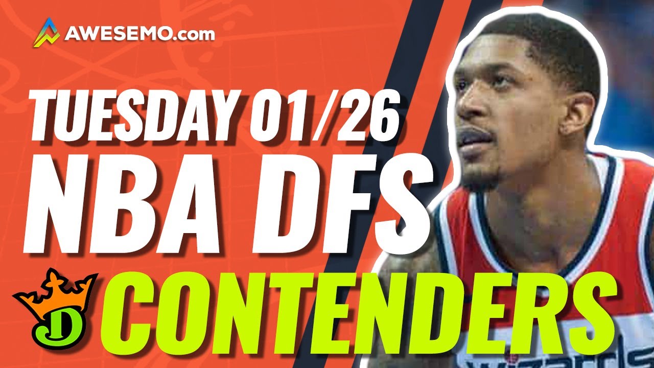 DRAFTKINGS NBA DFS PICKS TODAY | Top 10 ConTENders Tue 1/26 | NBA DFS Simulations