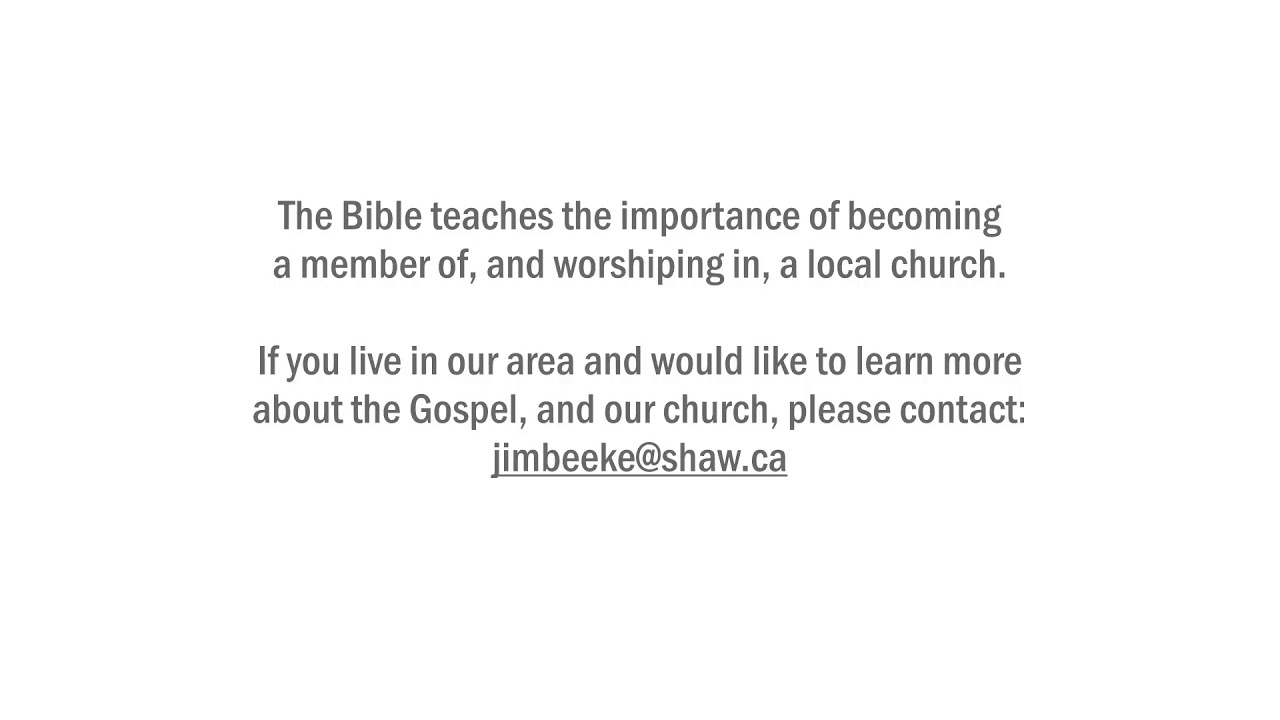 Heritage reformed church chilliwack live stream youtube