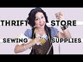 WHAT SEWING TOOLS CAN YOU GET FROM THE THRIFT STORE? What I look for to find thrift sewing supplies!