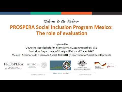 PROSPERA सामाजिक समावेश कार्यक्रम मेक्सिको: मूल्यांकनाची भूमिका
