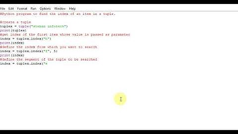 Python program to find the index of an item in a tuple