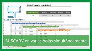 TRUCO  BUSCAR en VARIAS HOJAS de Excel usando BUSCARV