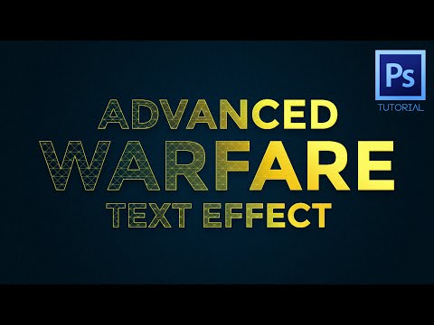 Photoshop Tutorial - Advanced Warfare Text Effect