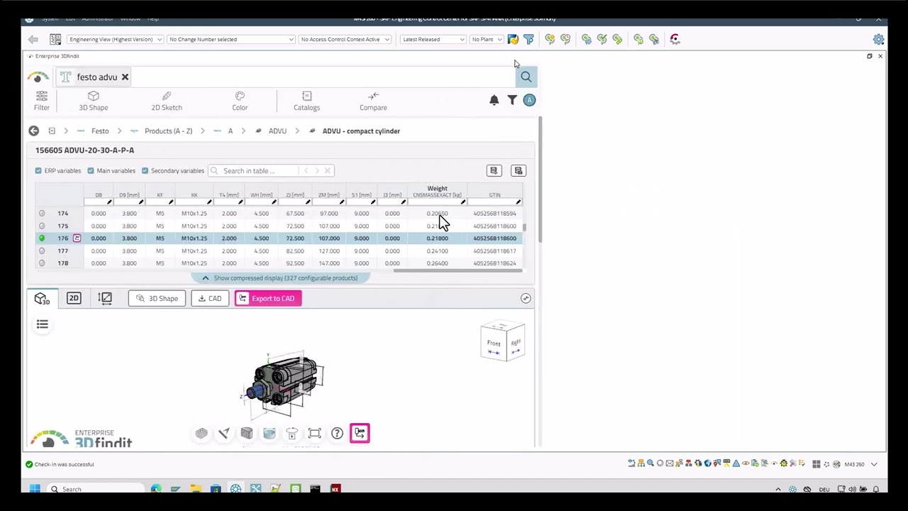 3D Geometric Search with SAP ECTR with Siemens NX