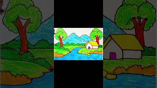 How to Drawing Home Drawing step by step Drawing#shorts #viral #easy .