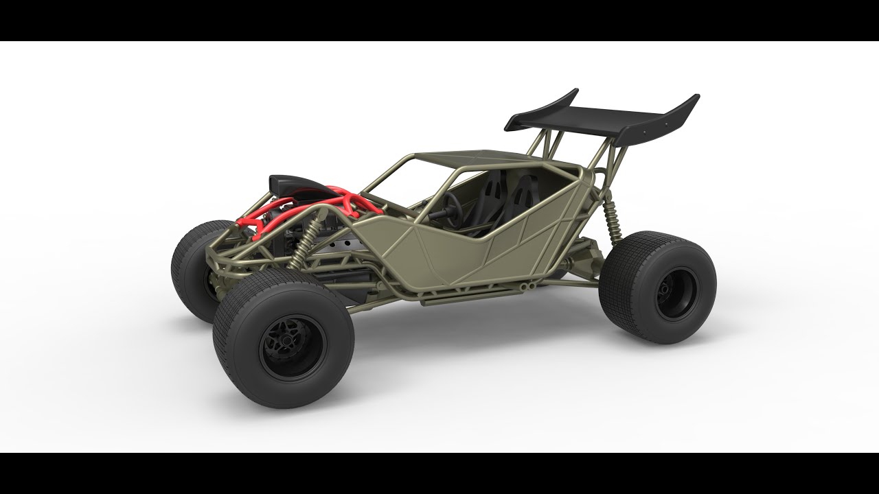 3D printable Concept dirt buggy Scale 