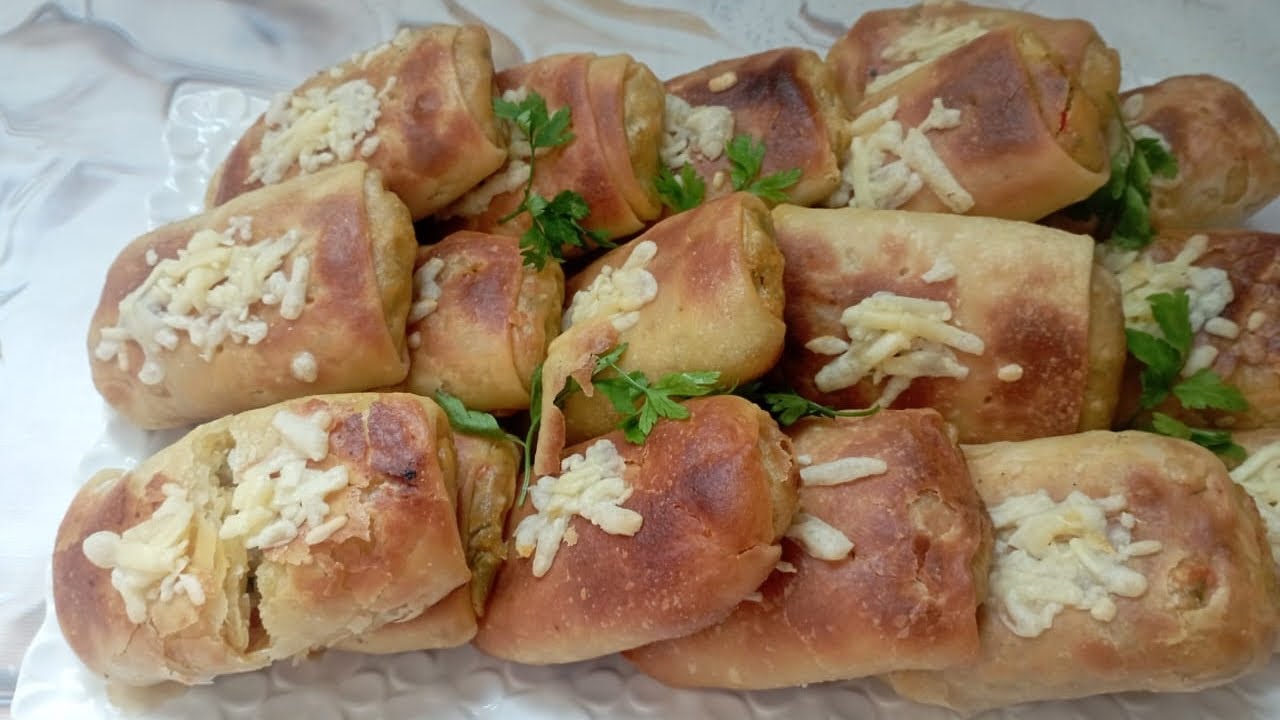 فطائر رول معمرين ومذهلين 😍 أسهل وصفة بعجينة وحدة ونتيجة روعة