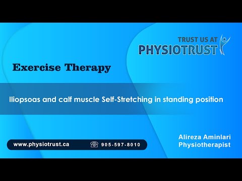 Video thumbnail for Iliopsoas and Calf Stretch in Standing
