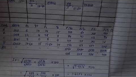 STD - 12 COM , SUB - STAT , CH - 1 સૂચક આંક (સ્વાધ્યાય - 1.3) (દાખલા નંબર 5,6 )