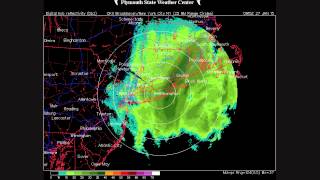NEXRAD Radar Loop of Blizzard of 2015 January 26-27, 2015