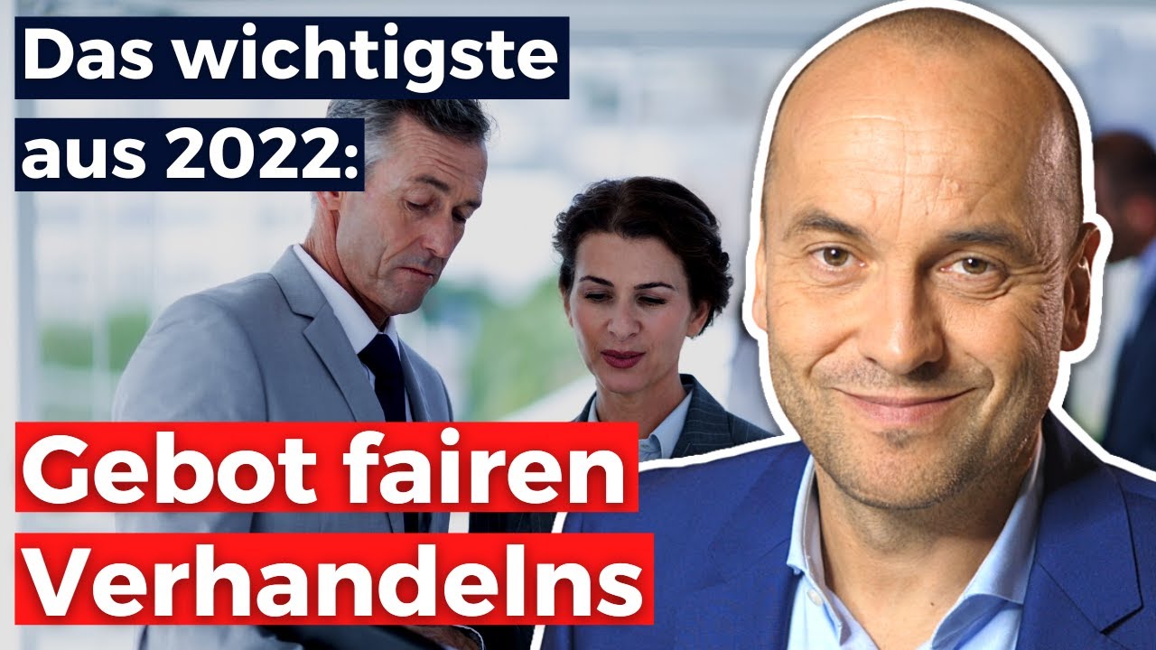 Arbeitsrecht 2022 - Gebot fairen Verhandelns (BAG-Urteil) - YouTube