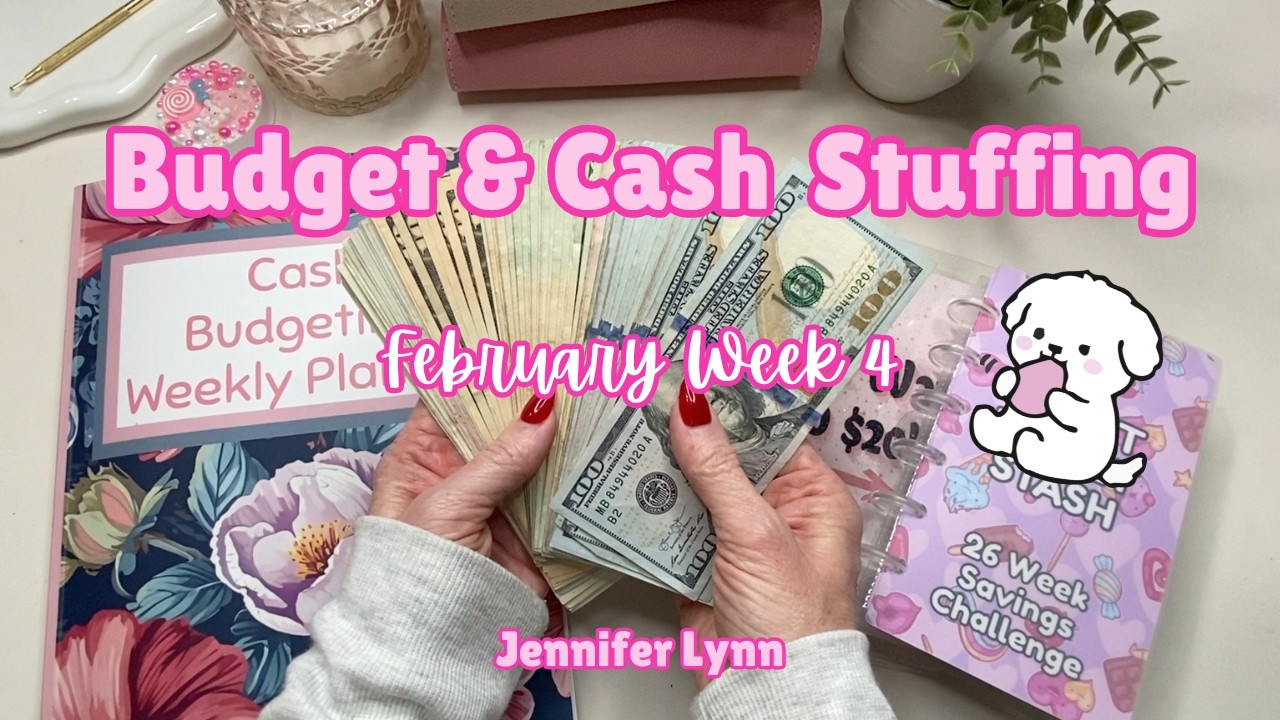 Final February 2026 Budget Check-In & Cash Stuffing | Sinking Funds & Savings Challenges 💖