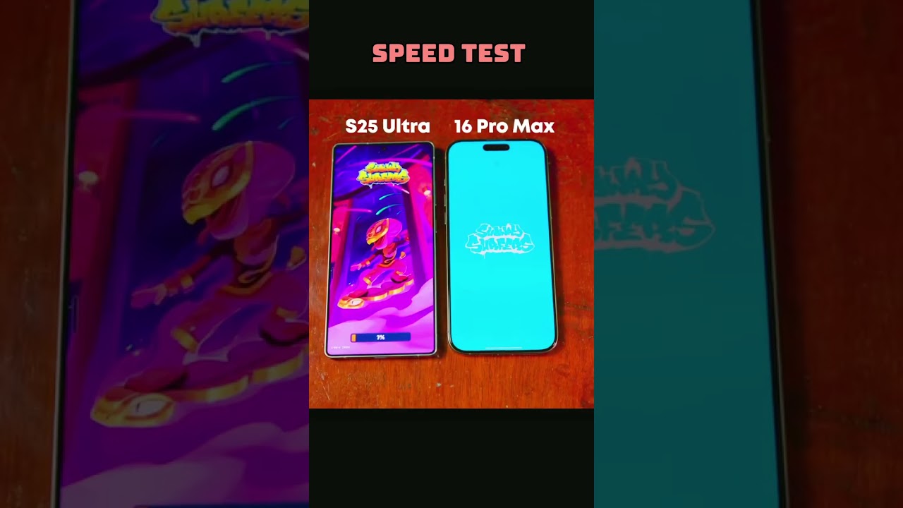 Samsung S 25 Ultra vs IPhone 16 pro max Speed test 