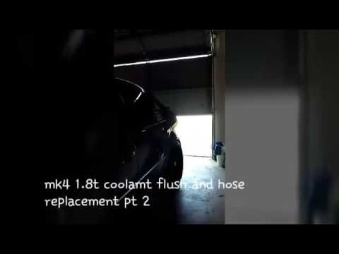 Mk4 vw jetta golf 1.8t coolant flush pt2 - YouTube