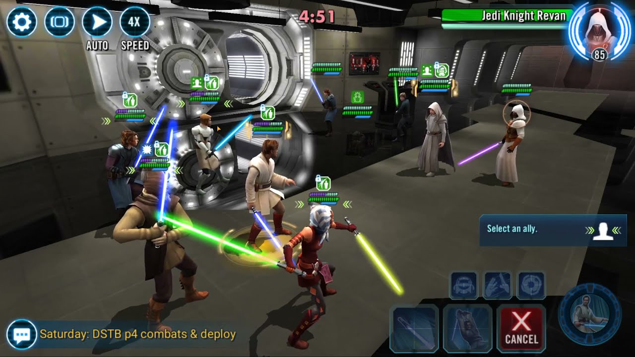 JMK + 4* KAM against standard JML team +SWGOH