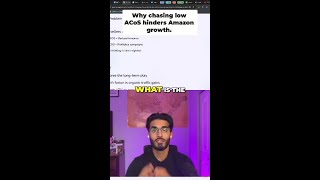Stop Chasing Low ACoS (It’s Killing Your Amazon Growth) #shorts