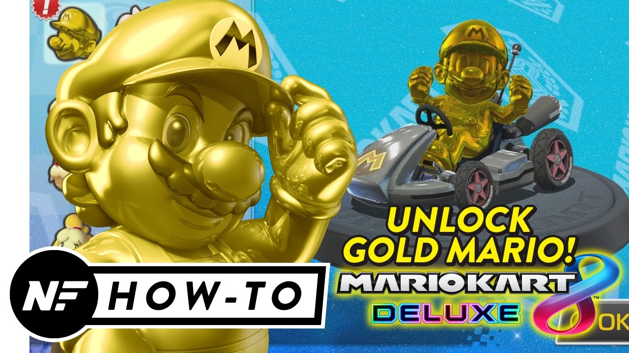 How to get gold wheels in mario kart 8 deluxe How To Unlock Gold Mario In Mario Kart 8 Deluxe Youtube