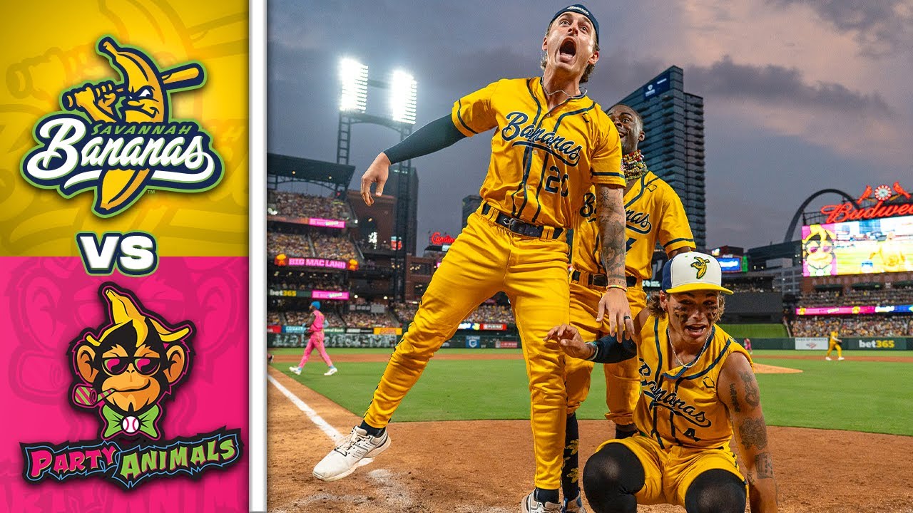 Party Animals Roster Savannah Bananas vs. Party Animals in Busch Stadium HIGHLIGHTS - YouTube