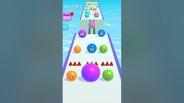 Ball Run 2048 - All Levels Gameplay Android,iOS Level 451-460 #020