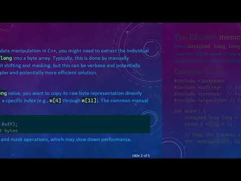 How to Copy an unsigned long long to a Byte Array in C+ +  Using memcpy